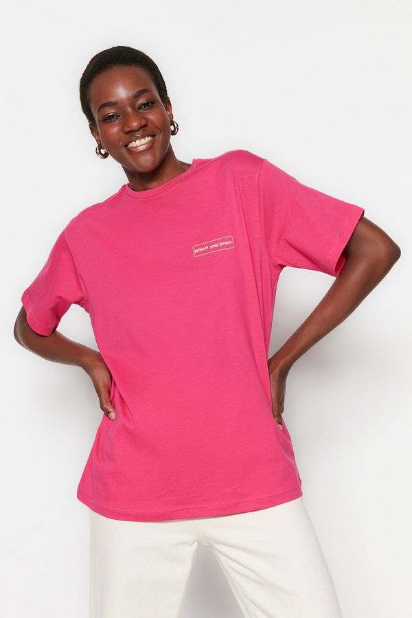 Trendyol Trendyol T-Shirt - Pink - Relaxed fit