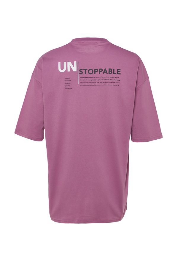 Trendyol Trendyol T-Shirt - Purple - Oversize