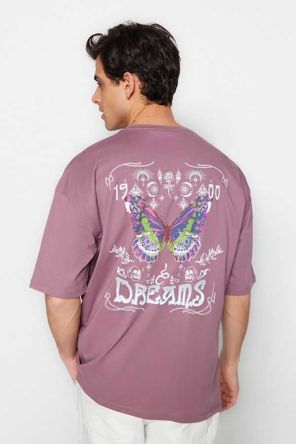 Trendyol Trendyol T-Shirt - Purple - Oversize