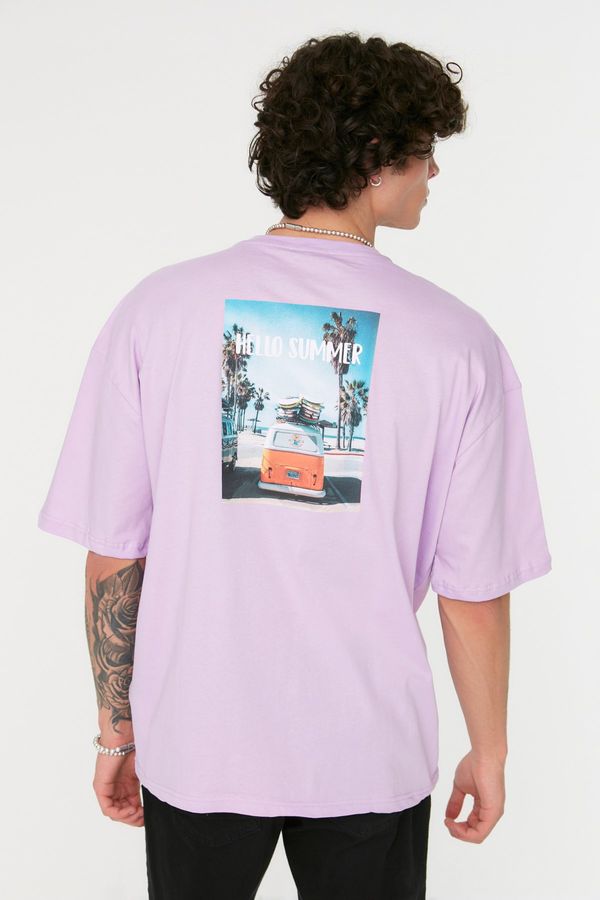 Trendyol Trendyol T-Shirt - Purple - Regular