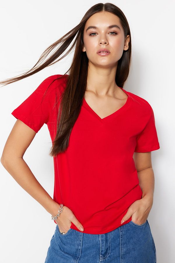 Trendyol Trendyol T-Shirt - Red - Regular fit
