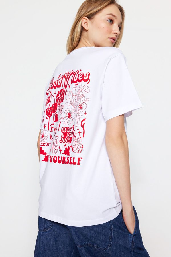 Trendyol Trendyol T-Shirt - White - Oversize