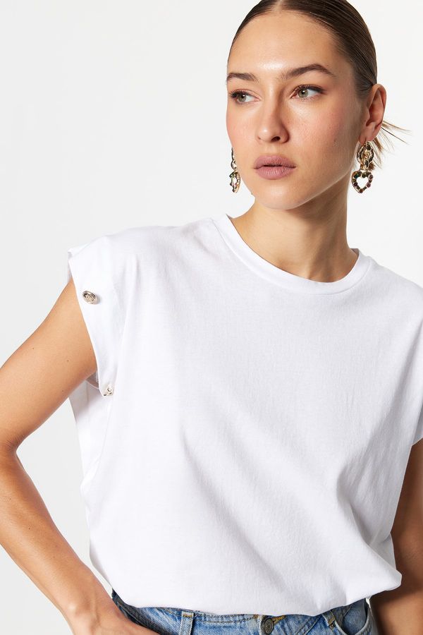 Trendyol Trendyol T-Shirt - White - Regular fit