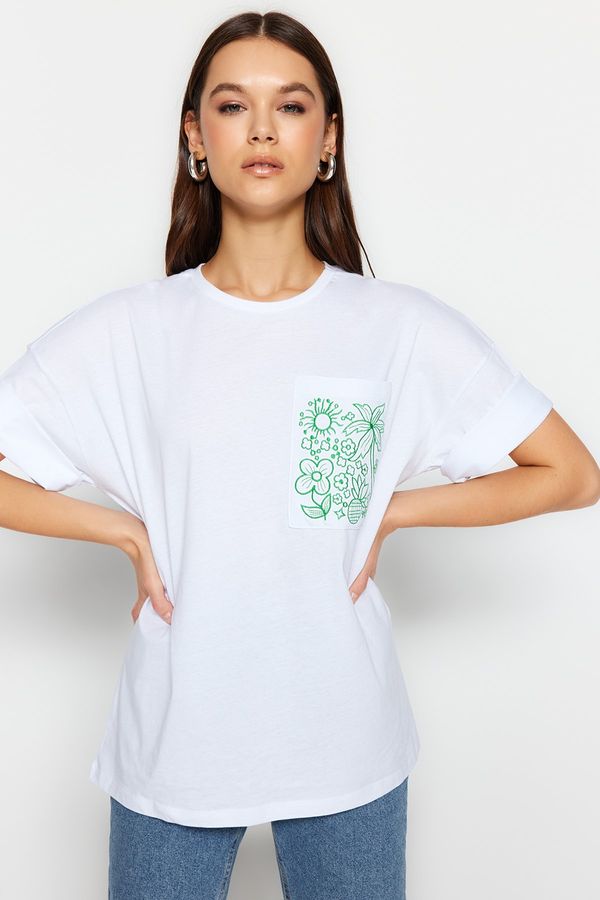 Trendyol Trendyol T-Shirt - White - Relaxed fit