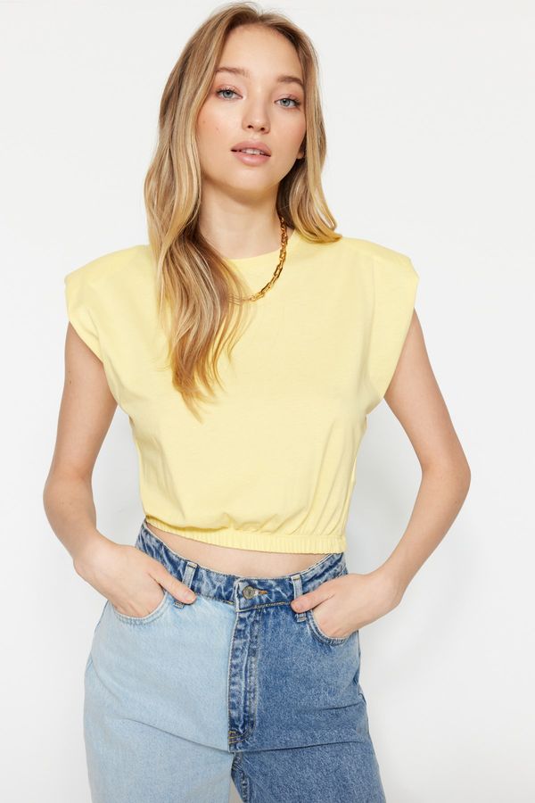 Trendyol Trendyol T-Shirt - Yellow - Regular
