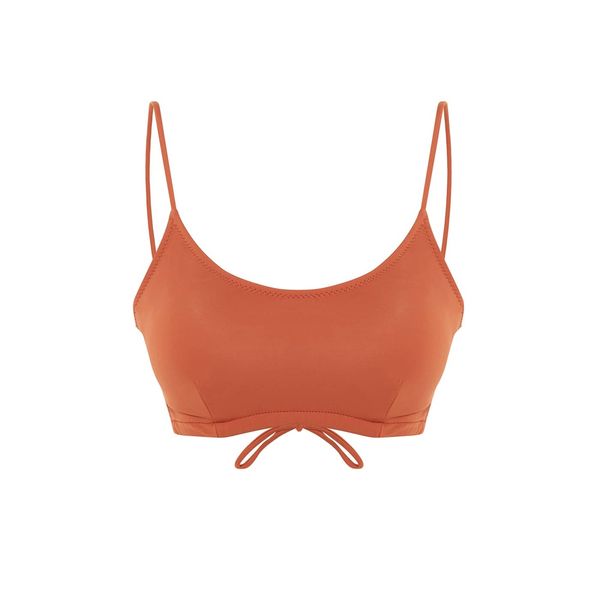 Trendyol Trendyol Tile Back Detailed Bikini Top