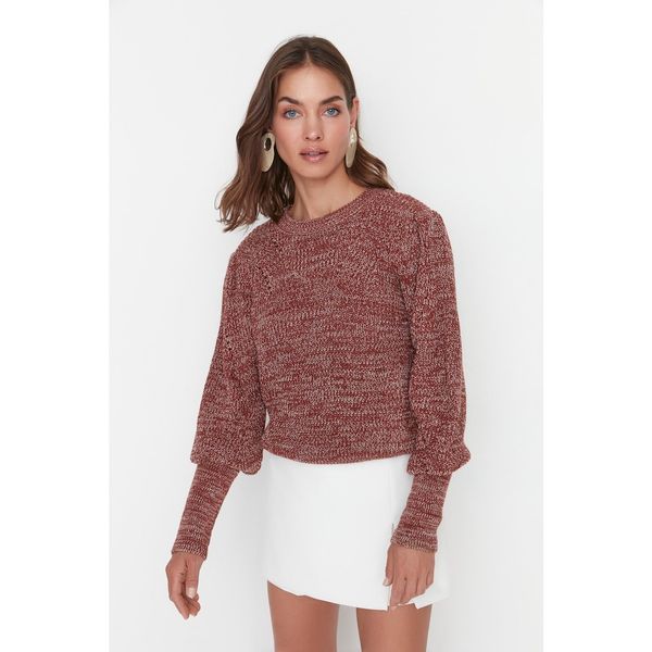 Trendyol Trendyol Tile Sleeve Detailed Knitwear Sweater