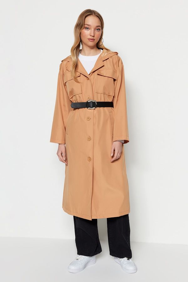 Trendyol Trendyol Trench Coat - Brown - Wrapover