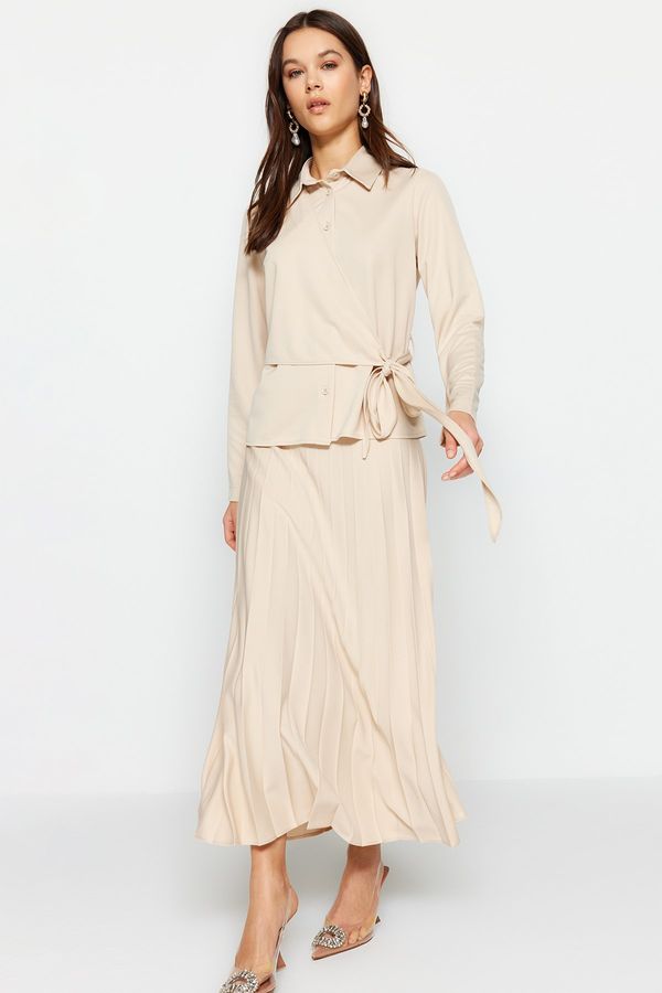 Trendyol Trendyol Two-Piece Set - Beige - Relaxed fit