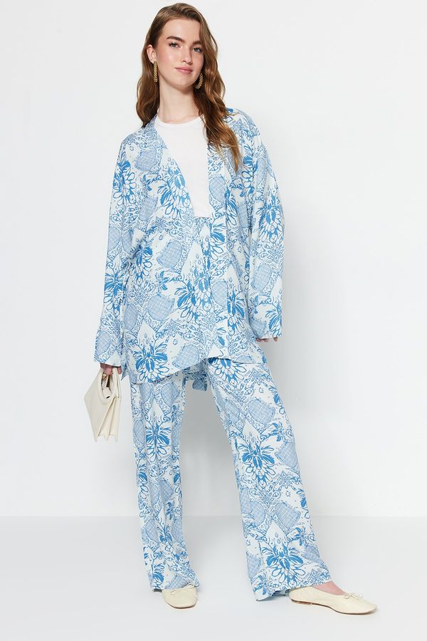 Trendyol Trendyol Two-Piece Set - Blue - Relaxed fit