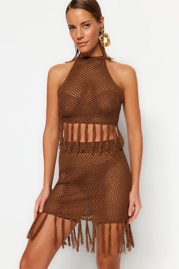 Trendyol Trendyol Two-Piece Set - Brown - Fitted