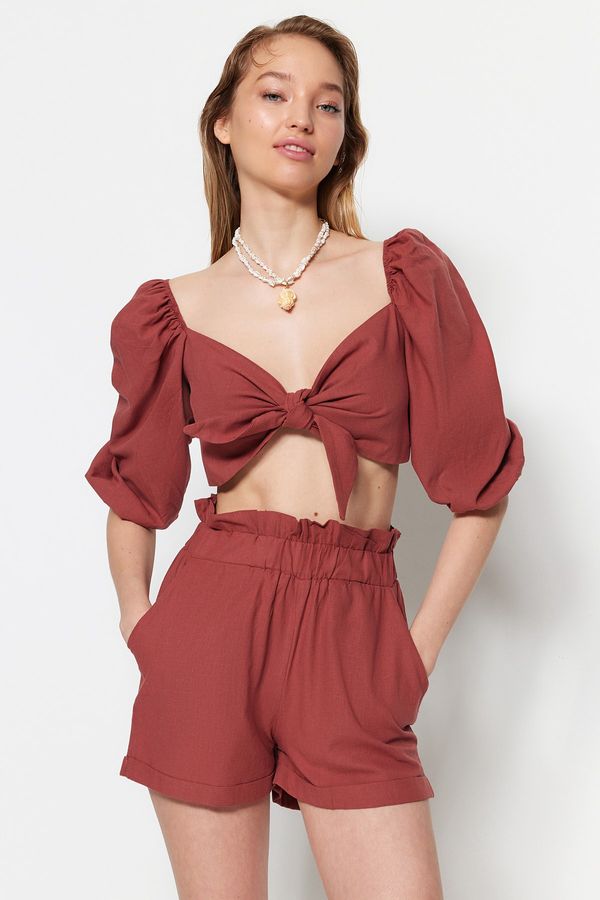 Trendyol Trendyol Two-Piece Set - Brown - Fitted