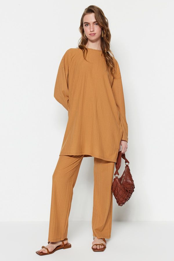 Trendyol Trendyol Two-Piece Set - Brown - Relaxed fit