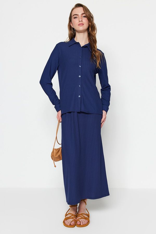 Trendyol Trendyol Two-Piece Set - Navy blue - Relaxed fit