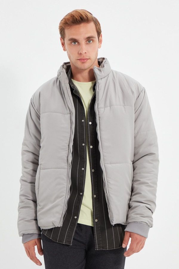 Trendyol Trendyol Winter Jacket - Gray - Basic
