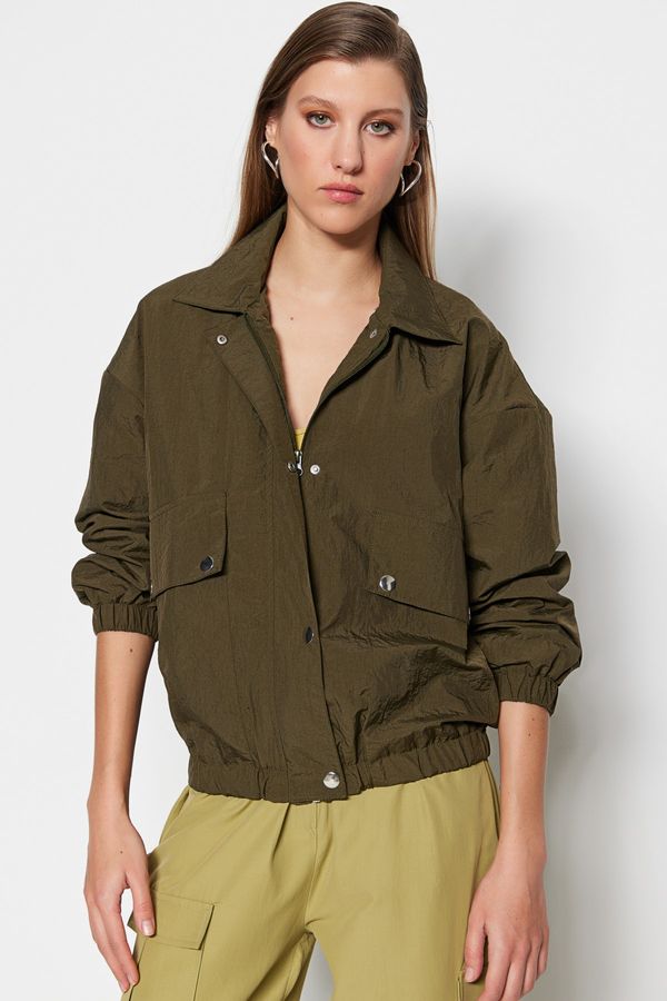 Trendyol Trendyol Winter Jacket - Khaki - Basic