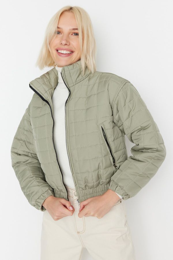 Trendyol Trendyol Winter Jacket - Khaki - Basic