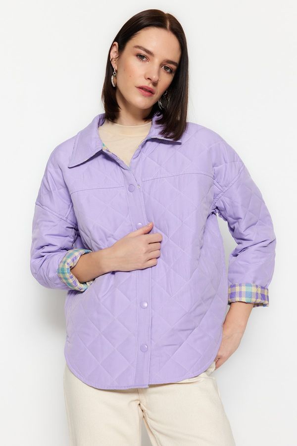 Trendyol Trendyol Winter Jacket - Purple - Basic