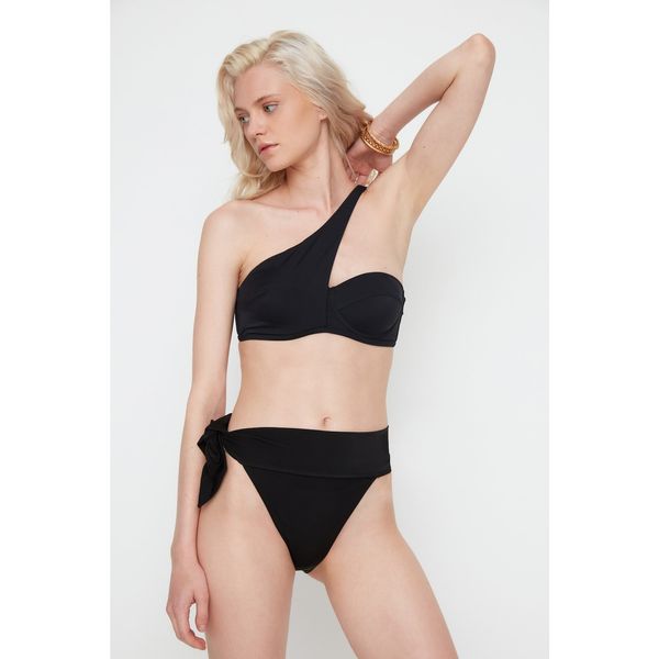 Trendyol Trendyol X Moeva Black Tie Detailed Bikini Bottoms