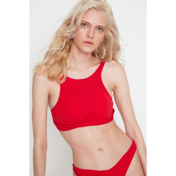 Trendyol Trendyol X Moeva Red Halter Neck Bikini Set