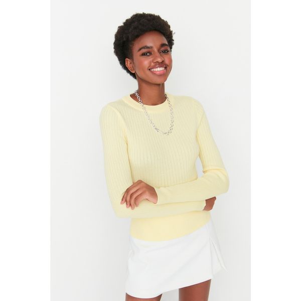 Trendyol Trendyol Yellow 100% Cotton Knitwear Sweater