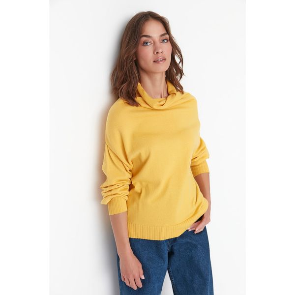 Trendyol Trendyol Yellow Collar Detailed Knitwear Sweater