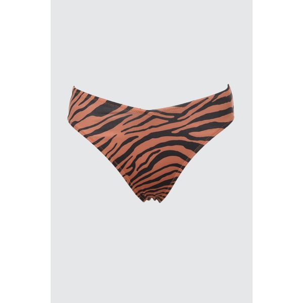 Trendyol Trendyol Zebra Patterned Normal Waist Bikini dół