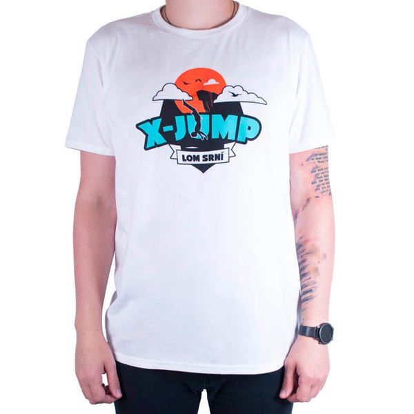 Trenýrkárna Męska koszulka #39;s X-jump biały