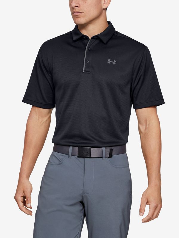 Under Armour Czarna męska koszulka polo pod pancerzem