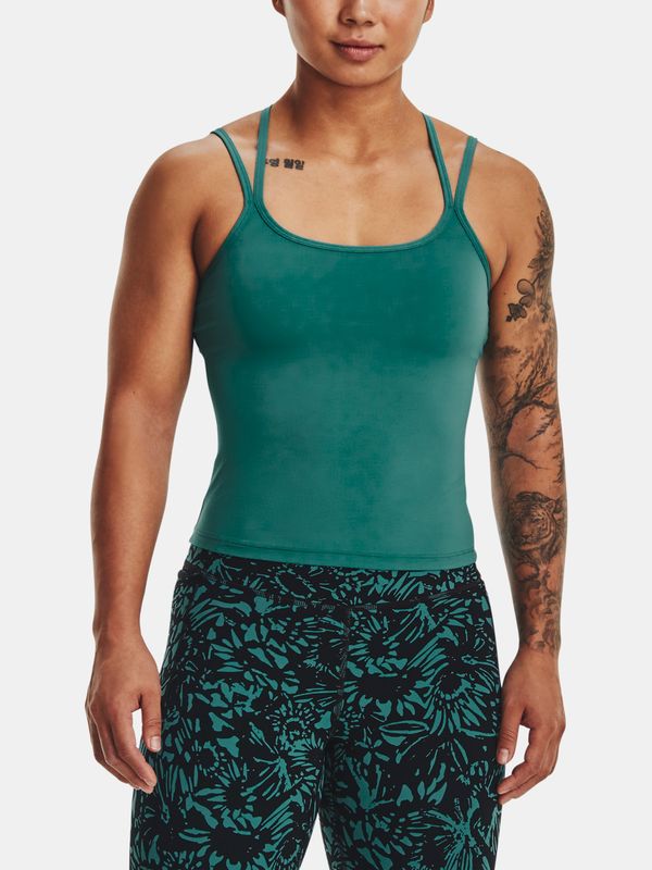 Under Armour Tank Top Under Armour Meridian Fitted Tank-GRN - Women