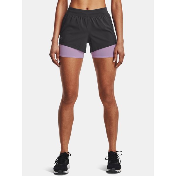 Under Armour Under Armour Shorts UA Iso-Chill Run 2N1 Short-GRY - Women