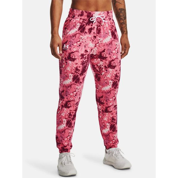 Under Armour Under Armour Sweatpants Rival Terry Print Jogger-PNK - Women