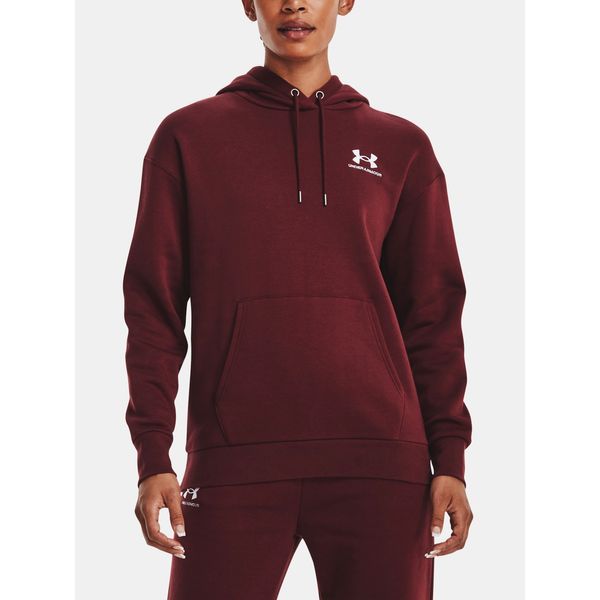 Under Armour Under Armour Sweatshirt Essential Fleece Hoodie-RED - Women