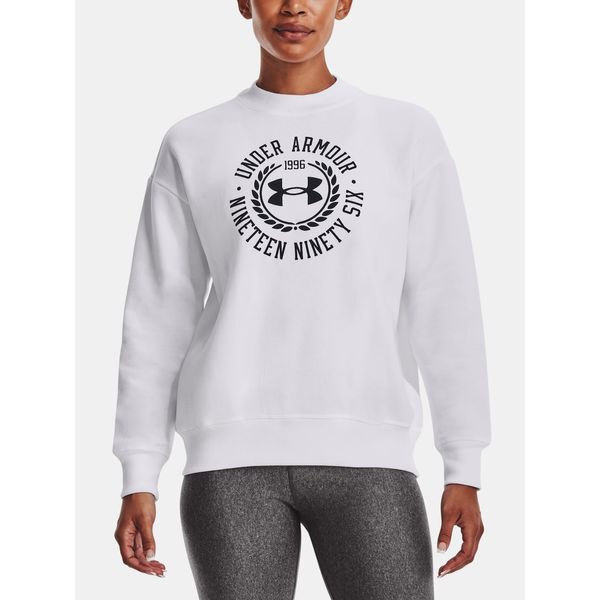 Under Armour Under Armour Sweatshirt Rival Fleece Crest Grp Crew-WHT - Women