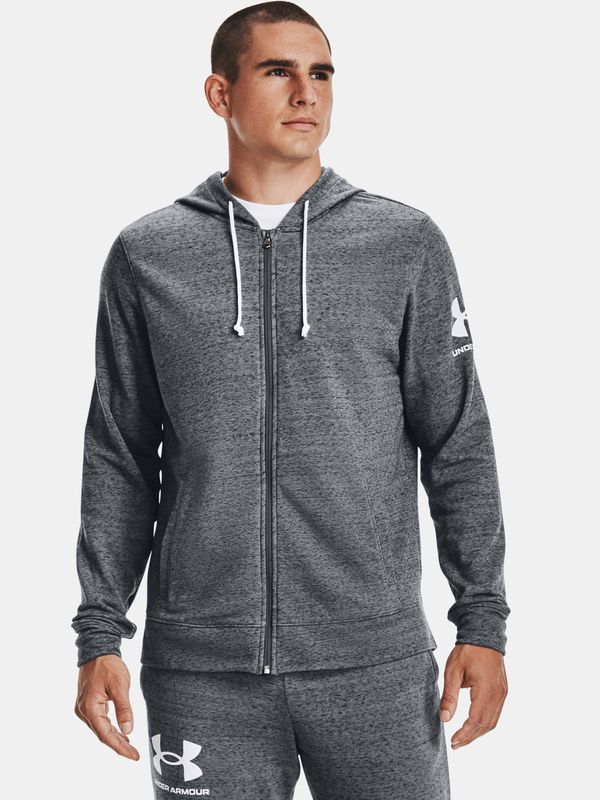 Under Armour Under Armour Sweatshirt RIVAL TERRY FZ HD-GRY - Men's