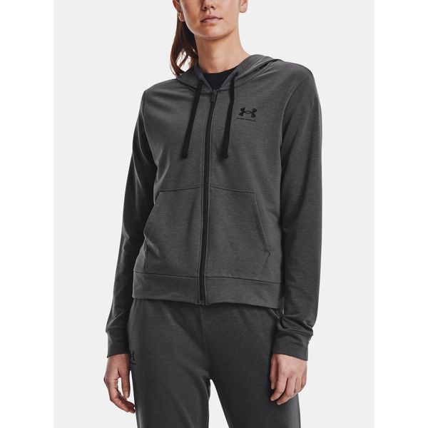 Under Armour Under Armour Sweatshirt Rival Terry FZ Hoodie-GRY - Women