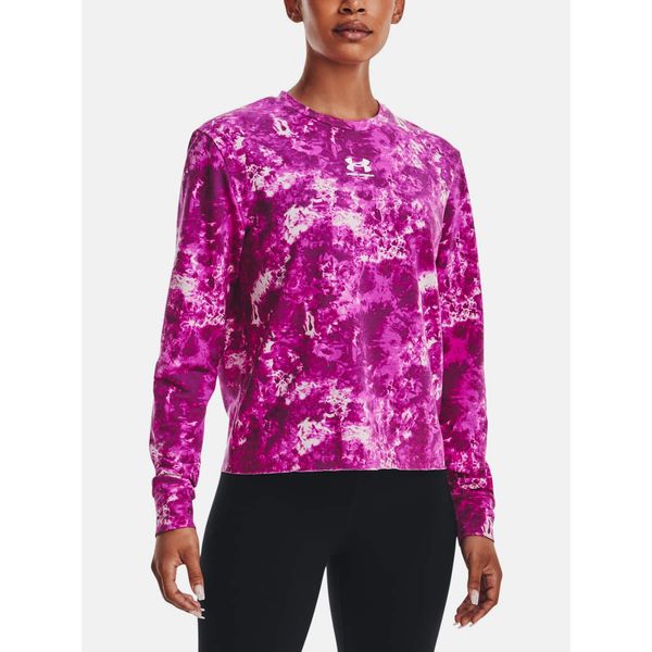 Under Armour Under Armour Sweatshirt Rival Terry Print Crew-PPL - Women