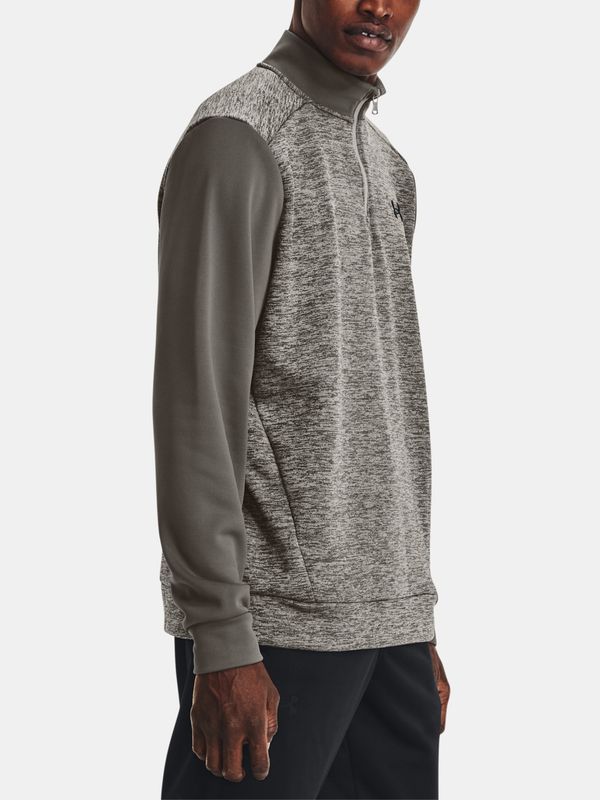 Under Armour Under Armour Sweatshirt UA Armour Fleece Twist QZ-GRY - Mens