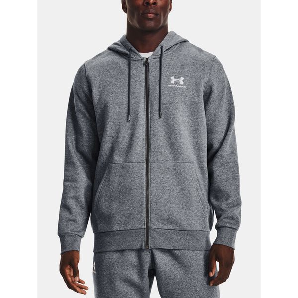 Under Armour Under Armour Sweatshirt UA Essential Fleece FZ Hood-GRY - Mens