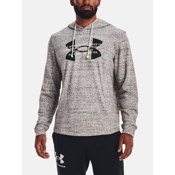 Under Armour Under Armour Sweatshirt UA Rival Terry Logo Hoodie-WHT - Mens