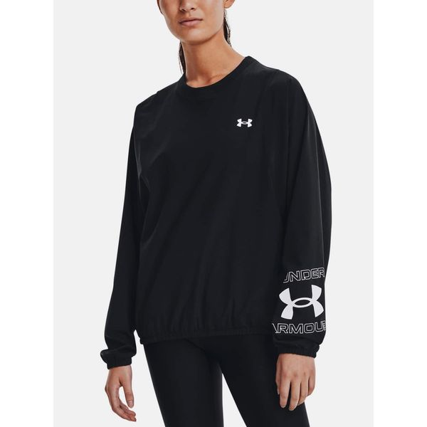 Under Armour Under Armour Sweatshirt Woven Graphic Crew-BLK - Women