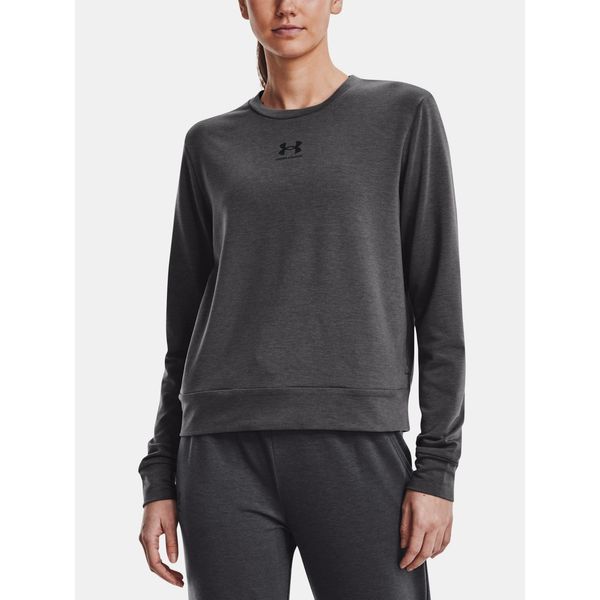 Under Armour Under Armour T-Shirt Rival Terry Crew-GRY - Women