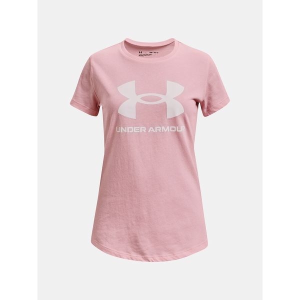 Under Armour Under Armour T-shirt UA SPORTSTYLE LOGO SS-PNK - Girls