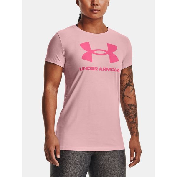 Under Armour Under Armour T-Shirt UA SPORTSTYLE LOGO SS-PNK - Women