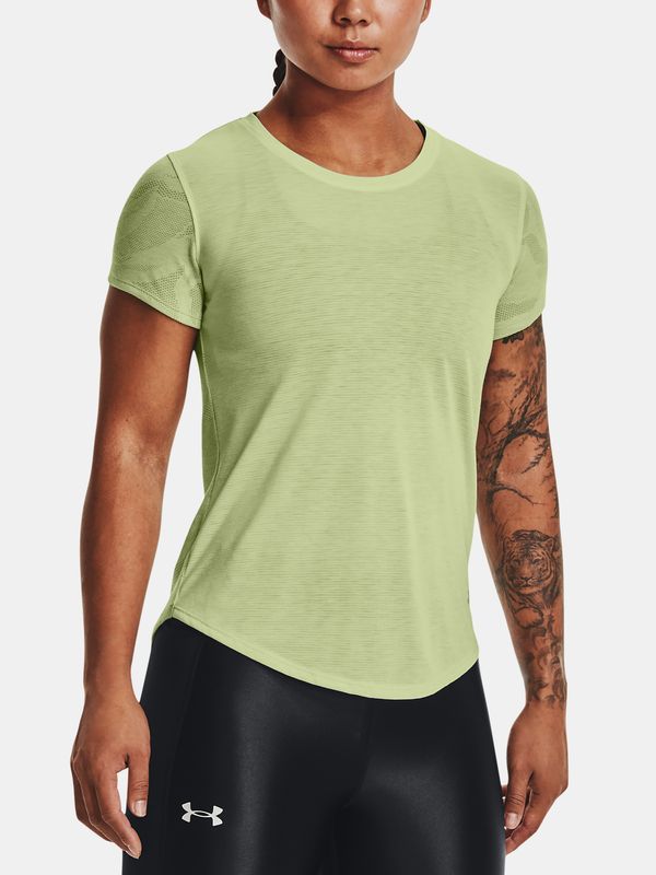 Under Armour Under Armour T-Shirt UA Streaker Jacquard Tee-GRN - Women