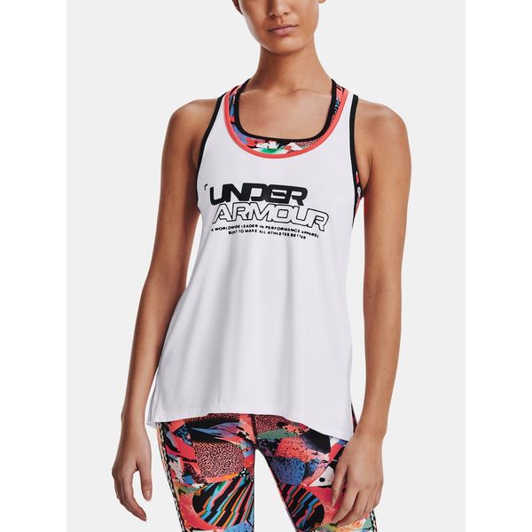 Under Armour Under Armour Tank Top Knockout Tank CB Graphic-WHT - Women