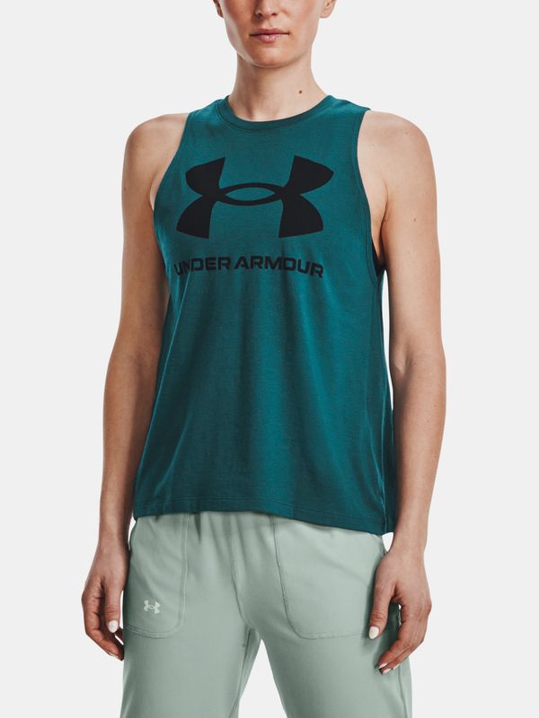 Under Armour Under Armour Tank Top Live Sportstyle Graphic Tank-GRN - Women
