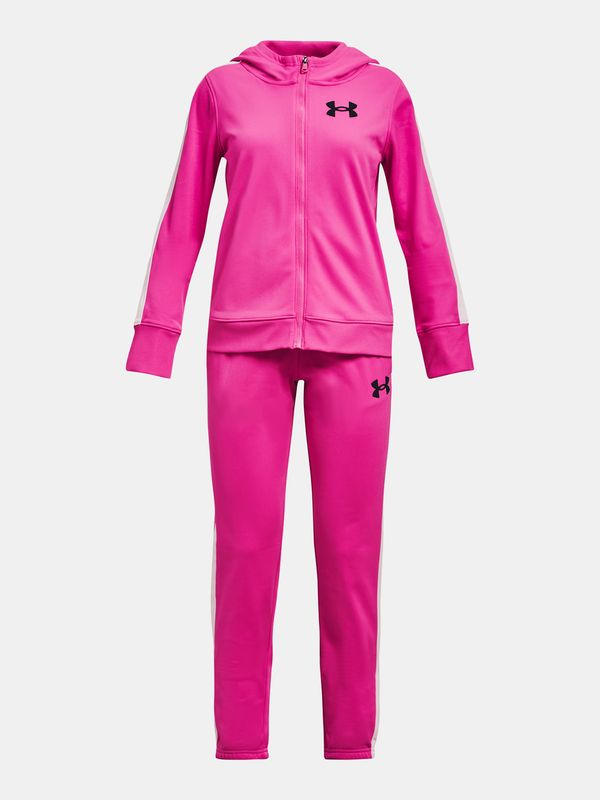 Under Armour Under Armour UA Knit Hooded Tracksuit-PNK - Girls