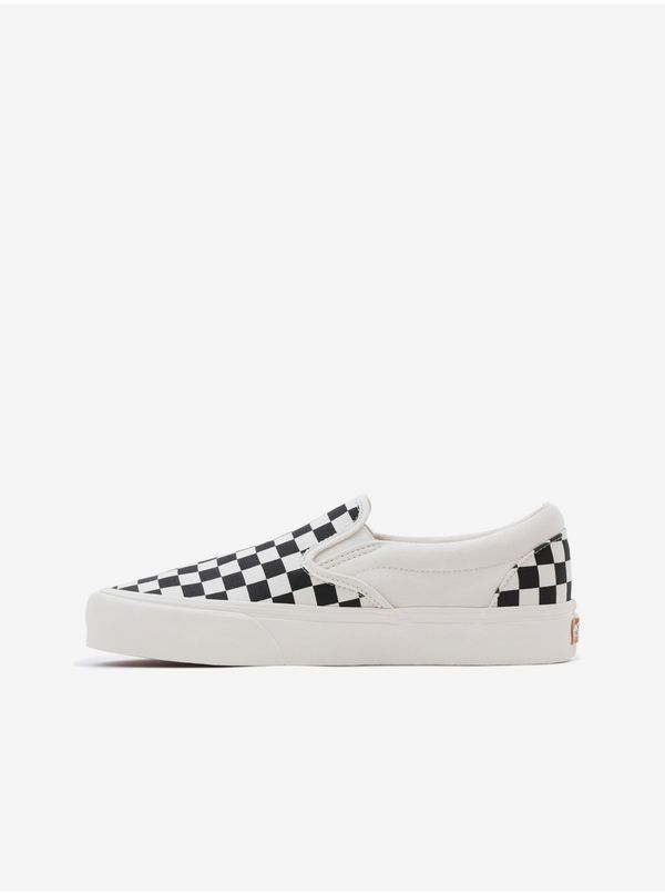 Vans Black and cream checkered slip on sneakers VANS - Women