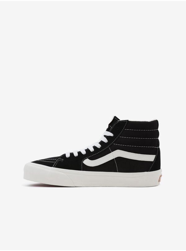 Vans Black Ankle Sneakers with Leather Details VANS SK8-Hi - Women